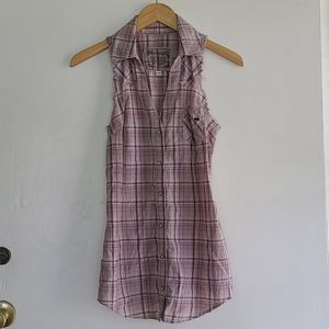 Guess plaid top